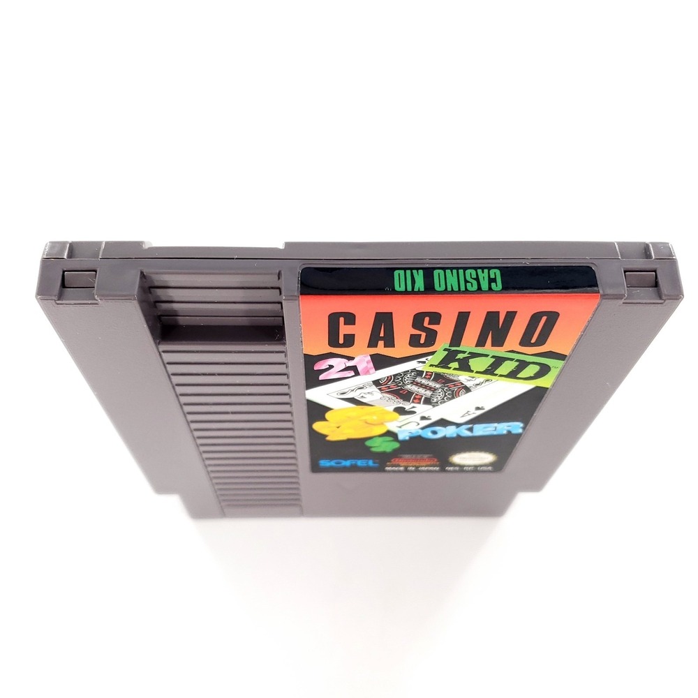 Casino Kid Poker Nintendo NES Authentic w/ Manual & Case Tested & Works - Picture 7 of 13